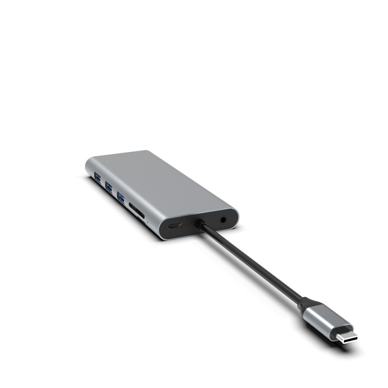 5-в-1 USB C Хаб с Ethernet USB A Rj45 адаптер Type C Докинговая станция MacBook