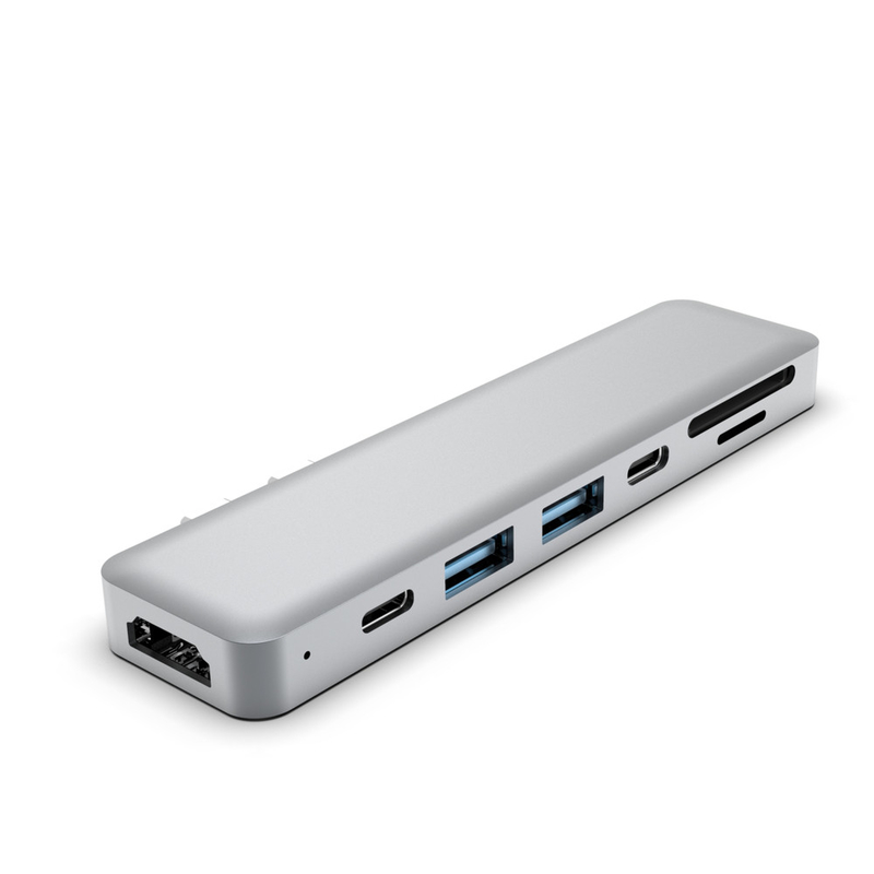Настраиваемый двойной USB-с адаптер Hub Dock 6-в-1 HDTV Dock Настраиваемые USB-хабы для макбука