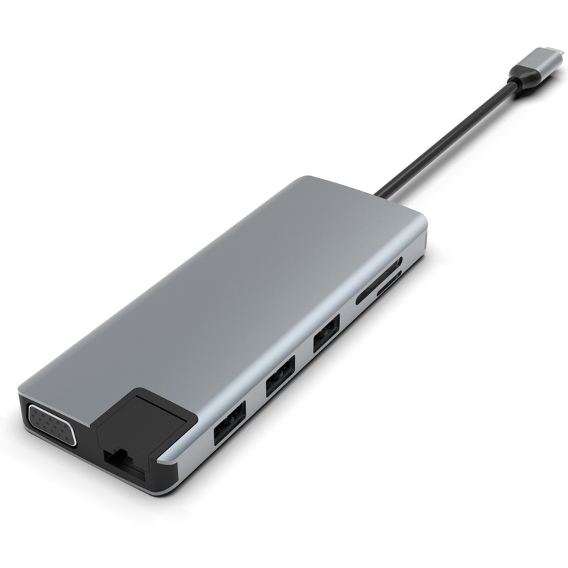 Мониторный адаптер USB C Докинг-станция USB C 3 Мониторы USB C Hub Ноутбук Мультипортный адаптер Док Dongle
