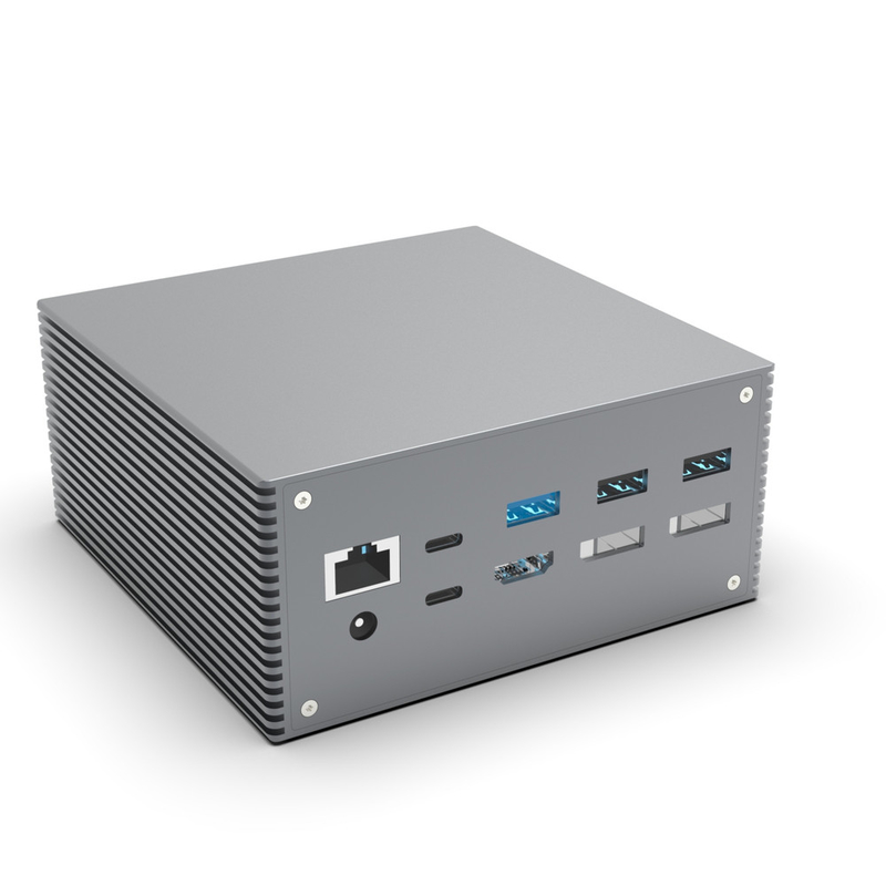 15 в 1 двойная USB-С док-станция 4k 60hz Type C SD 104Mb RJ45 1000M USB 3.0 для ноутбука