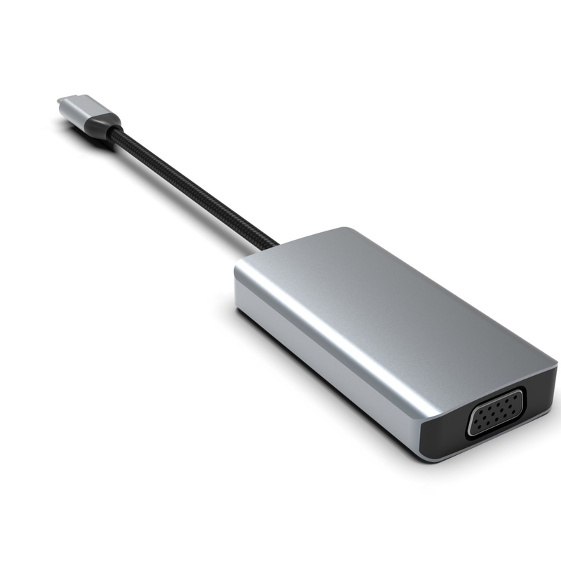 Mini 4 в 1 USB C адаптер Type C Hub с USB 3.0 HDMI VGA USB-C PD зарядкой
