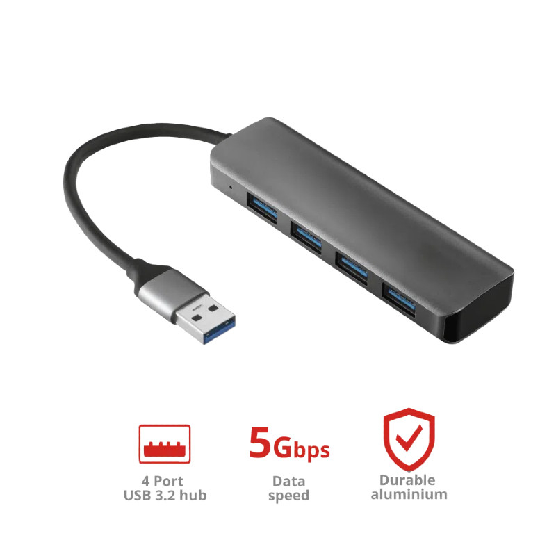 Адаптер USB A USB C USB A 3.0x4 Хаб для настройки рабочего стола Простая передача данных
