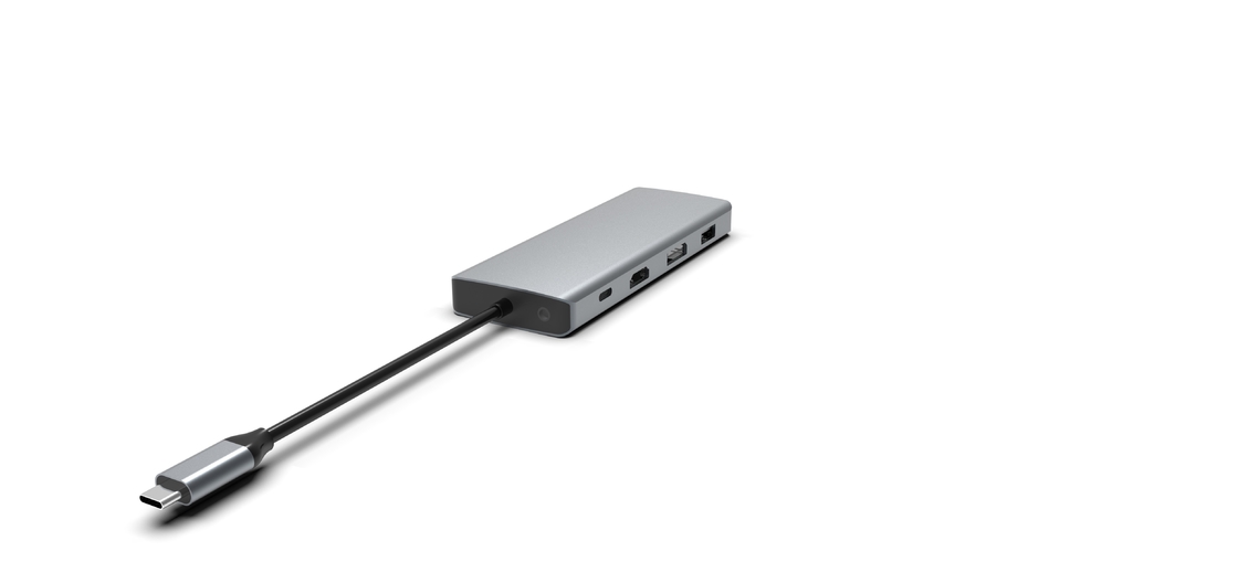Станция стыковки USB C Hub для ноутбуков MacBook USB C для двойных мониторов HDMI для Windows USB C Hub Adapter