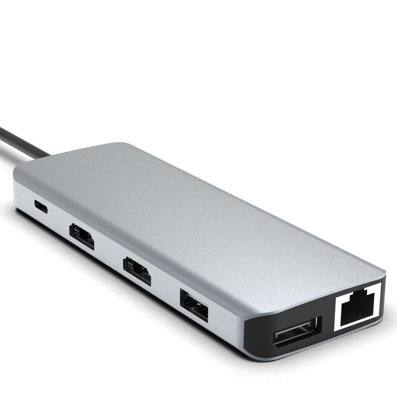 11-в-1 USB-C Хаб для MacBook Pro с 4K HDMI 100W PD USB 3.0 SD/TF Card Reader