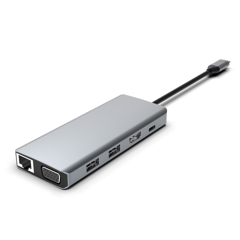 Мониторный адаптер USB C Докинг-станция USB C 3 Мониторы USB C Hub Ноутбук Мультипортный адаптер Док Dongle