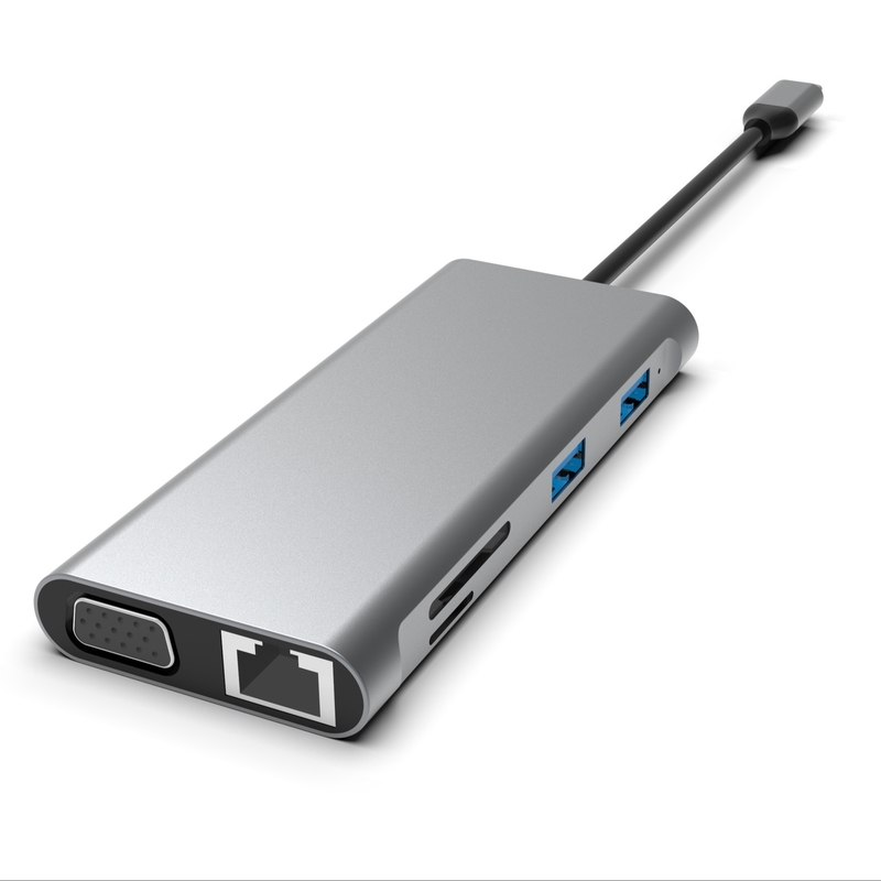 12 в 1 USB C Hub Станция с тройным дисплеем Станция с двойным HDMI VGA USB C& A Станция с портами данных