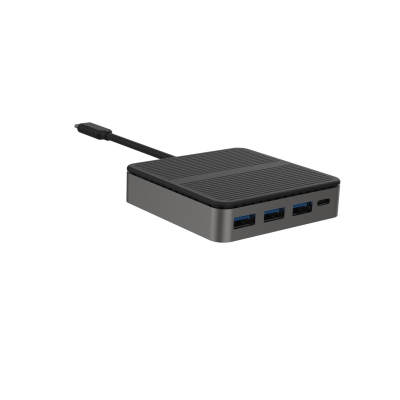 Square 6 In 1 Dual HD 4K Type C Docks с RJ45 PD 100W SD TF 3xUSB 3.0 Docking Hdmi Hub Usb C A