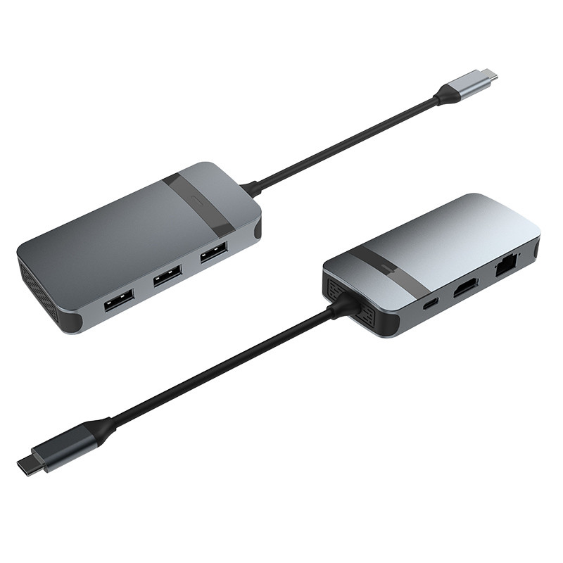 Hdmi USB C Hub Multiport Adapter Сетевой многопортовый адаптер USB 3.0 Порт 6 в 1