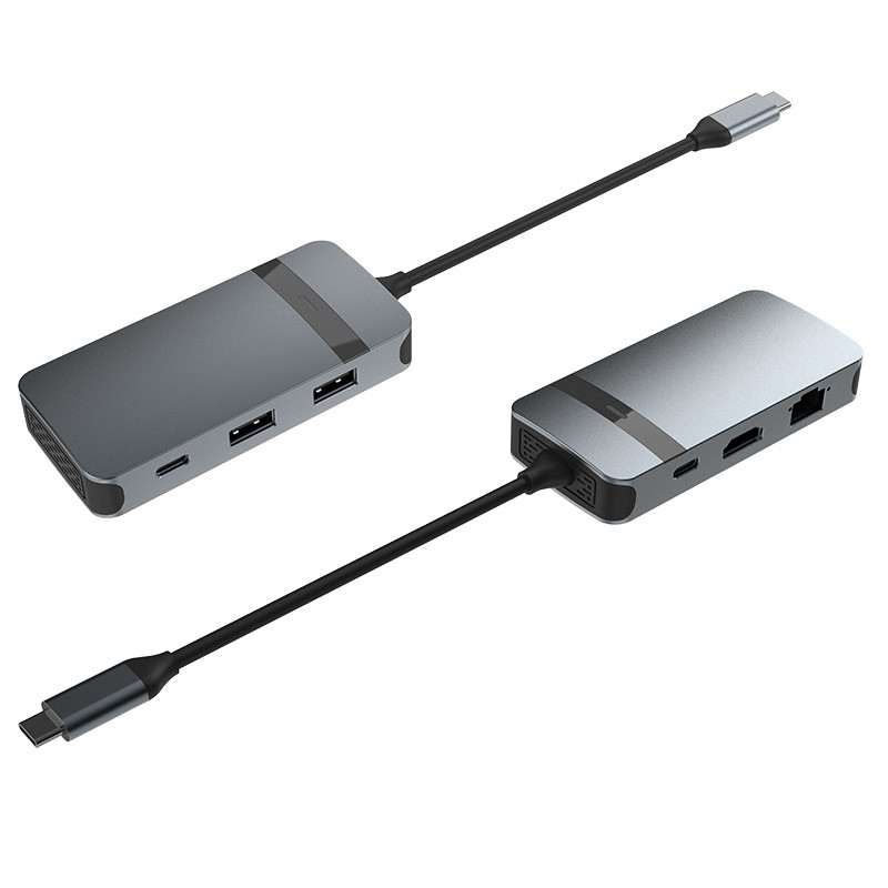 USB C адаптер Ethernet Hdmi PD Зарядка USB-C Hub 6-в-1 тип C адаптер USB 3.0 2.0 PD преобразователь