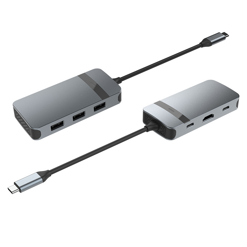 Hdmi Adapter Ethernet Usb C Grey USB A Hub с USB C скорость передачи данных 5 Гбит / с