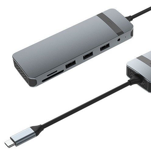 10 в 1 USB C Dock USB Hub с 4K HDMI USB C в USB Multiport Adapter для ноутбука и ноутбука