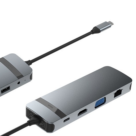 10 в 1 USB C Dock USB Hub с 4K HDMI USB C в USB Multiport Adapter для ноутбука и ноутбука