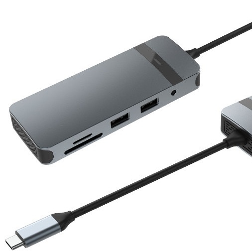 8 в 1 стыковочная станция USB C Hub Plug and Play с 4K HDMI RJ45 для ноутбуков Macbook