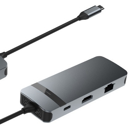 8 в 1 стыковочная станция USB C Hub Plug and Play с 4K HDMI RJ45 для ноутбуков Macbook