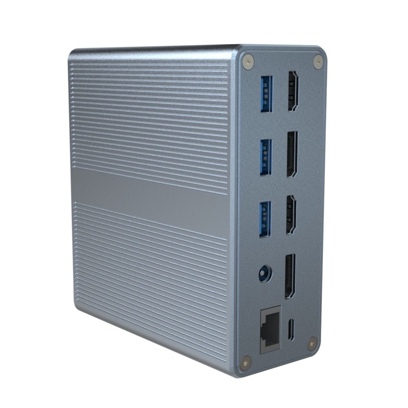 4k Thunderbolt 3 Docking Station Macbook Pro USB C Ноутбук с двойным монитором 18-в-1 Ноутбук Dock для MacBook