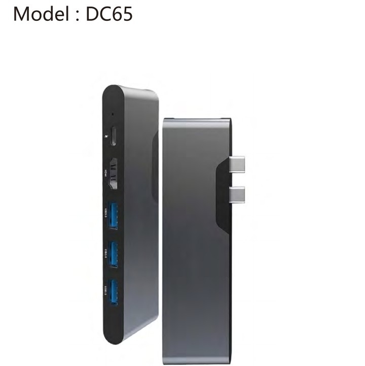 USB Type C LAN Adapter 6-в-2 USB C Hub с 3 портами USB 3.0 и интерфейсом RJ45 Gigabit LAN