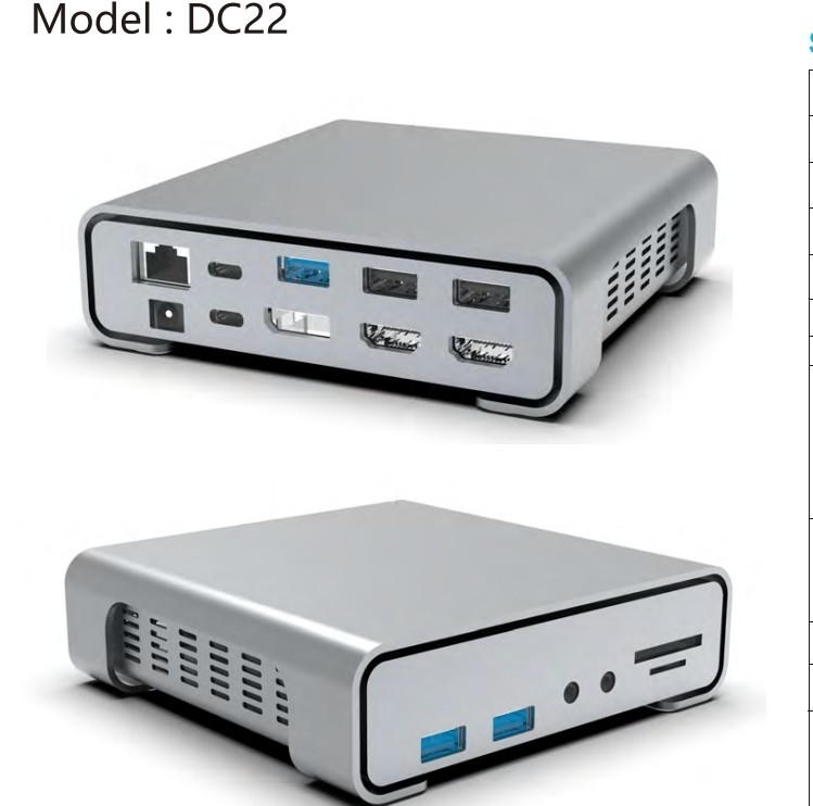 16 в 1 USB C Hub Type-C To PD HDMI USB3.0 USB2.0 USB-C SD TF RJ45 Докинг-станция