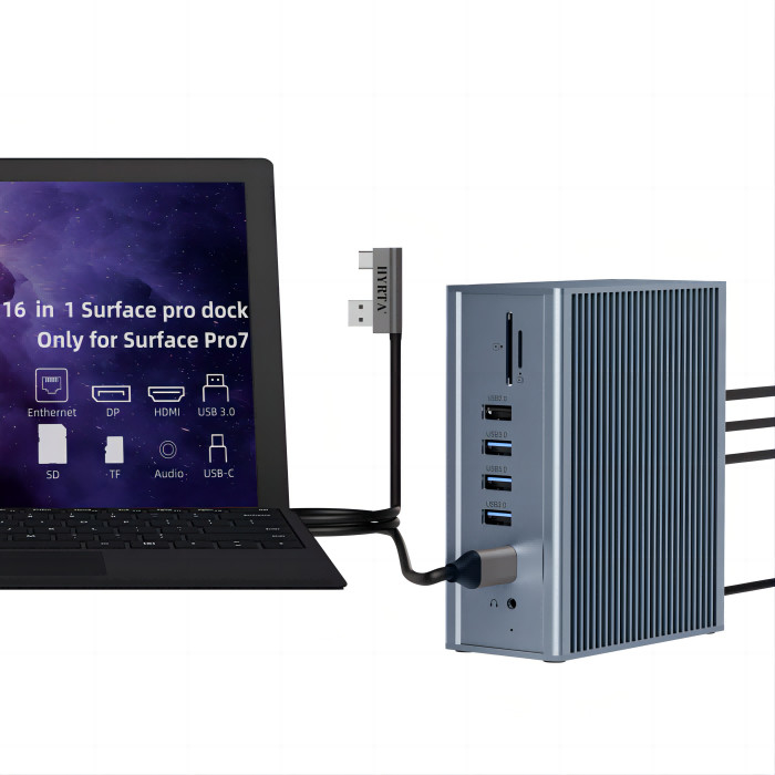 18 портов Thunderbolt Docking Station 2 HDMI Dock Hub Для совместимости дисплея HDMI 8K/4K