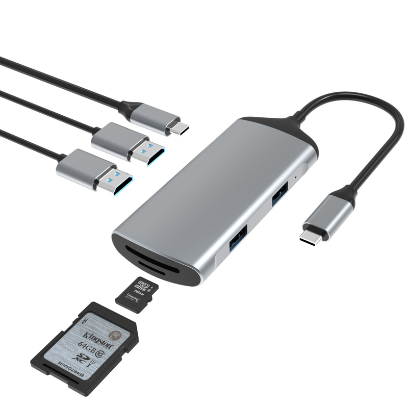 10/100/1000 Мбит/с Ethernet USB C адаптер совместим с Windows/ MacOS/ Android/ Linux до 10 Гбит/с скорости передачи данных