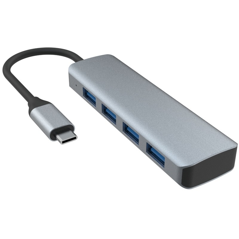 USB C до 4 портов USB 3.0 Хаб расширение док USB Type-C до 4 USB 3.0 HUB Алюминиевый сплав 5G передача