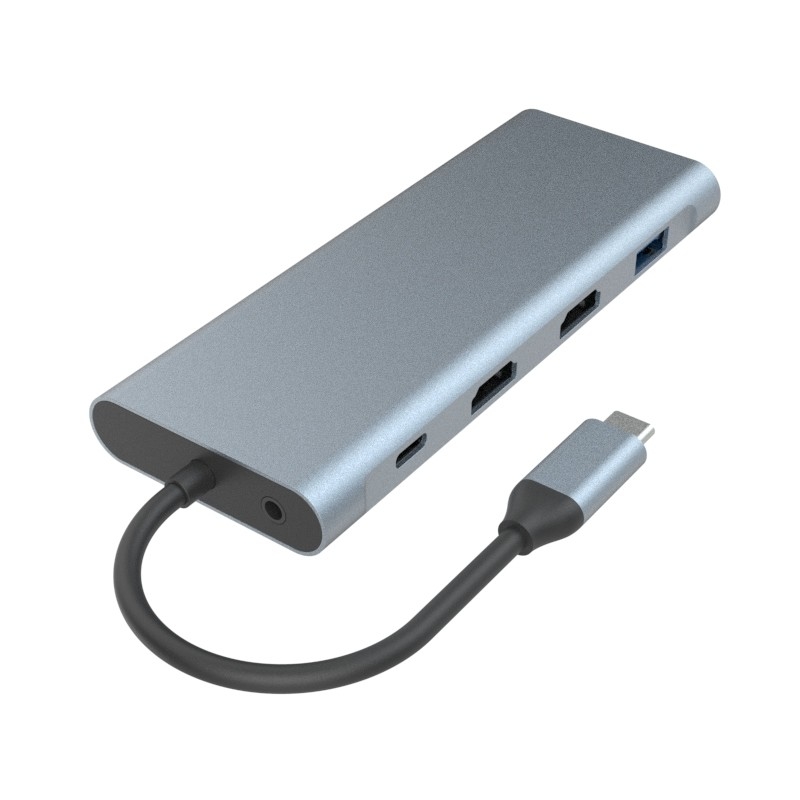6 в 1 USB C Hub Type C Adapter 4K HDMI 60hz Multiport Card Reader USB3.0 TF PD SD Reader