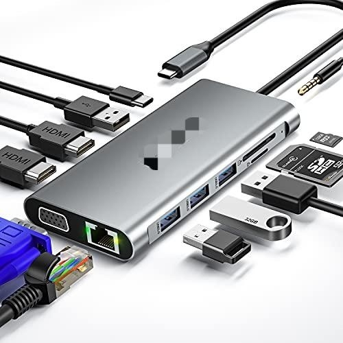 USB C адаптер 13 в 1 4K HDMI Hub Type C в HDMI 4K USB 3.0 2.0 PD зарядный преобразователь