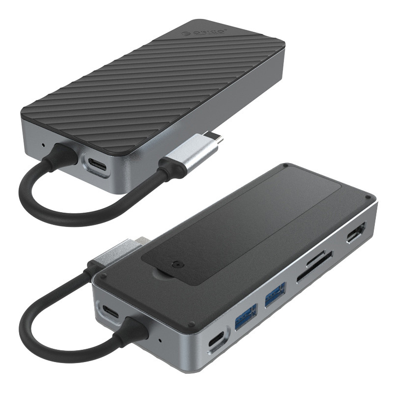 Дисплейлинк Thunderbolt Dock USB C Docking Station с магнитным корпусом скорость передачи 10 Гбит/с для NVMe SSD