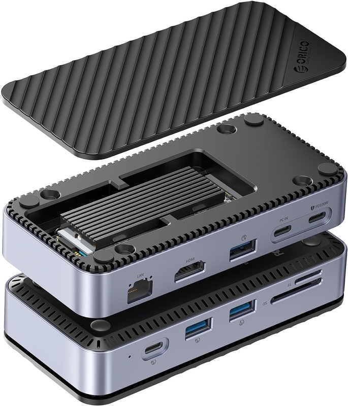 Displaylink Usb 3.0 Docking Station Enclosure Of NVMe NGFF SSDs Windows Mac Chrome OS Устройство для отображения USB 3.0 Сцепление с док-станцией NVMe NGFF SSD Windows Mac Chrome OS
