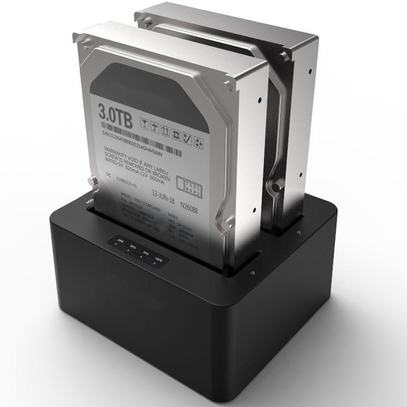 6Gbps SATA I/II/III Внешний дубликатор жесткого диска HDD и клонировщик с автономными режимами клонирования всего диска