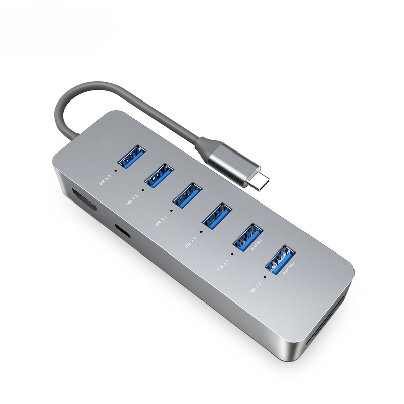 10 Гбит / с USB C Hub USB 3.0 Splitter USB A Expander портативный многопортовый дата-хаб для ноутбука Imac Pro