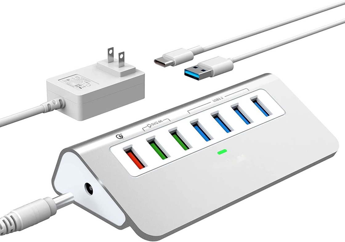 USB Type-C на Ethernet адаптер с 14 портами USB 1000 Мбит/с Гигабитный RJ45 LAN Hub