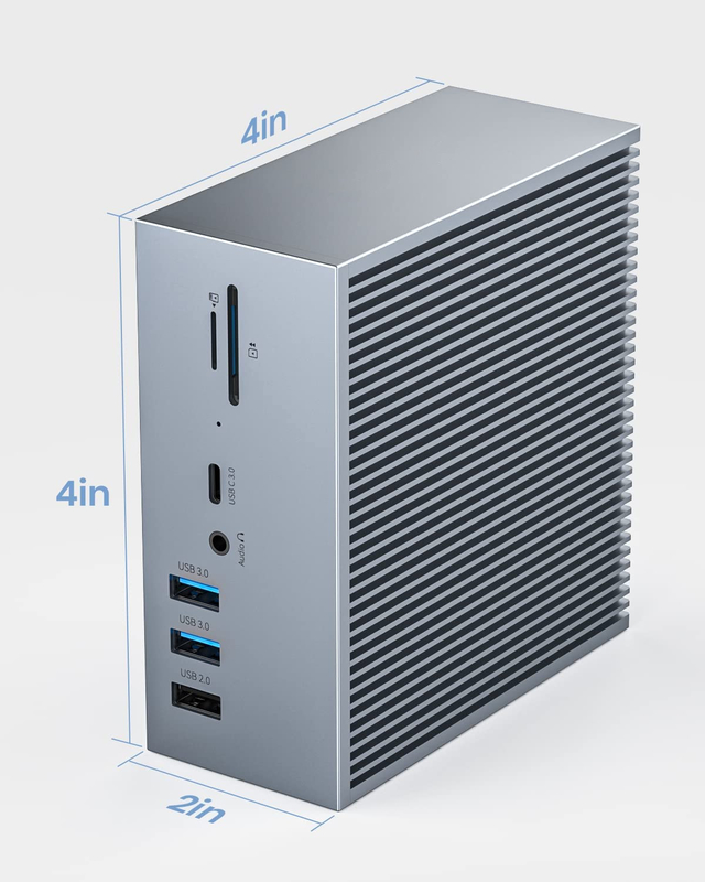 16 в 2 USB C двойной монитор Thunderbolt 3 Dock HDMI для ноутбука Хаб USB адаптер