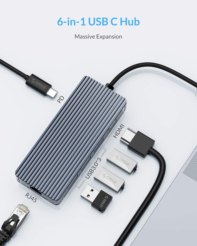 11 в 1 многопортовый USB C USB-C Type-C PD 4K HDTV Hub Adapter Docking Station с RJ45