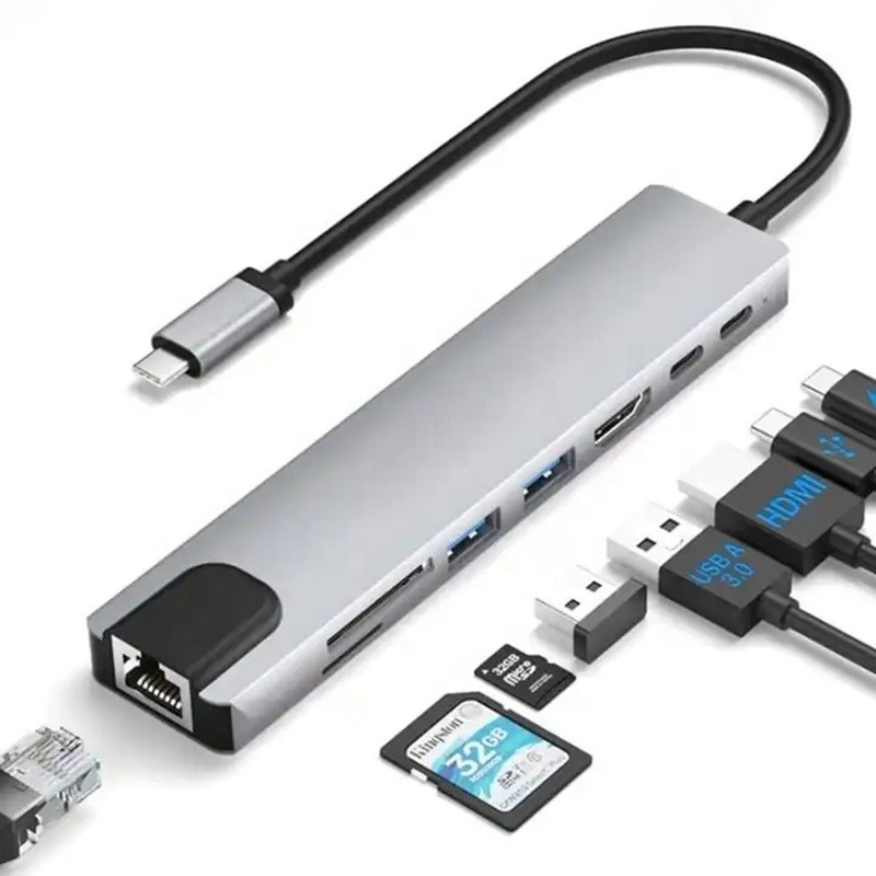 Многофункциональный адаптер USB типа C для многозадачности и передачи данных