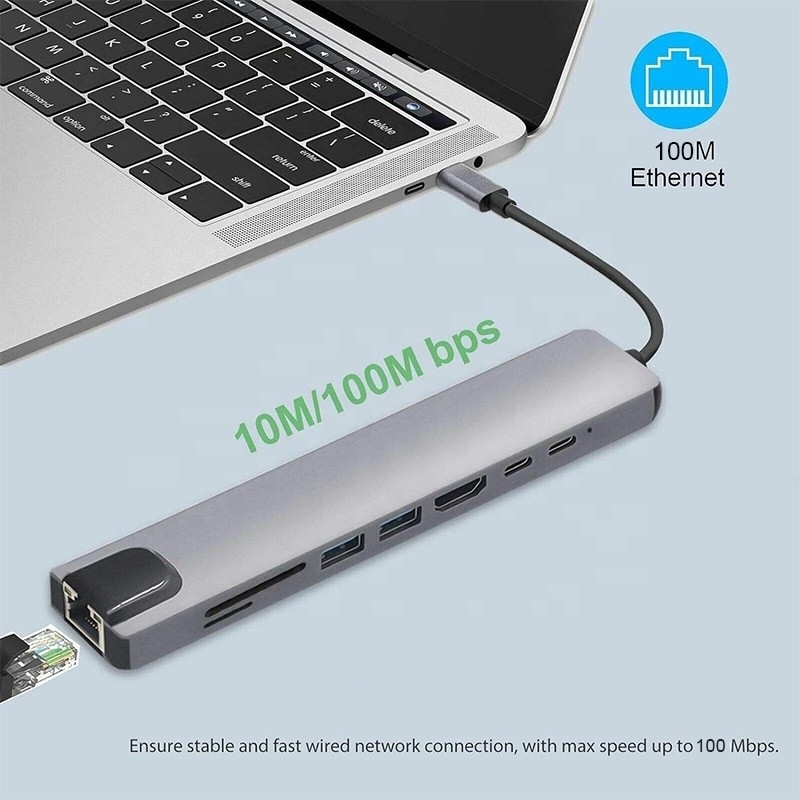 Многофункциональный адаптер USB типа C для многозадачности и передачи данных