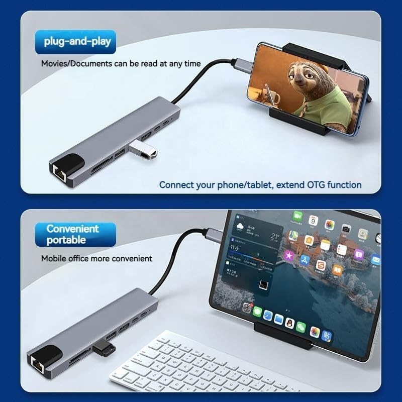 Многофункциональный адаптер USB типа C для многозадачности и передачи данных