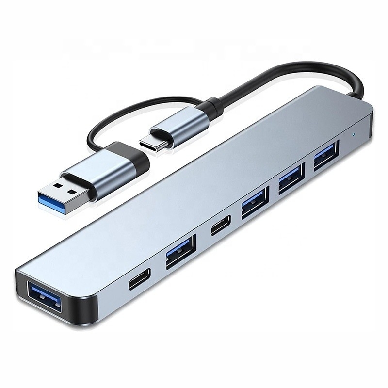 Алюминиевый сплав 7 в 1 USB разделитель для ноутбука настольного ПК Приемлемо OEM / ODM