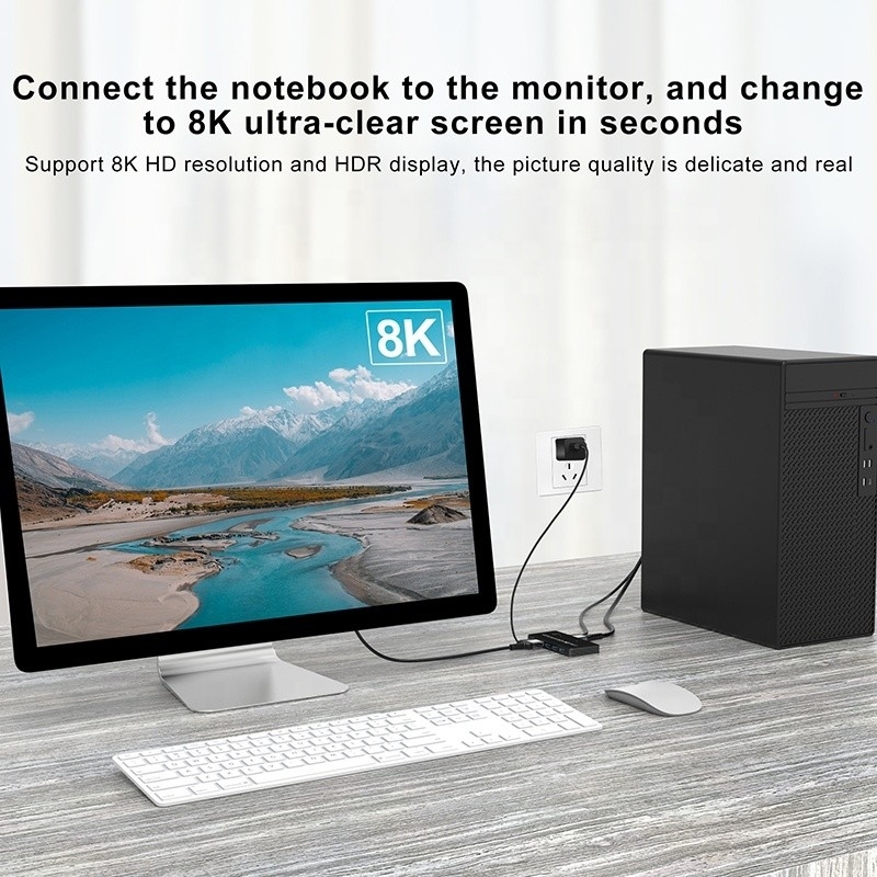 2 порта HDMI 2.1 КВМ переключатель с USB 3.0 2 Вход 1 Выход LED-индикаторы Женщина-женщина