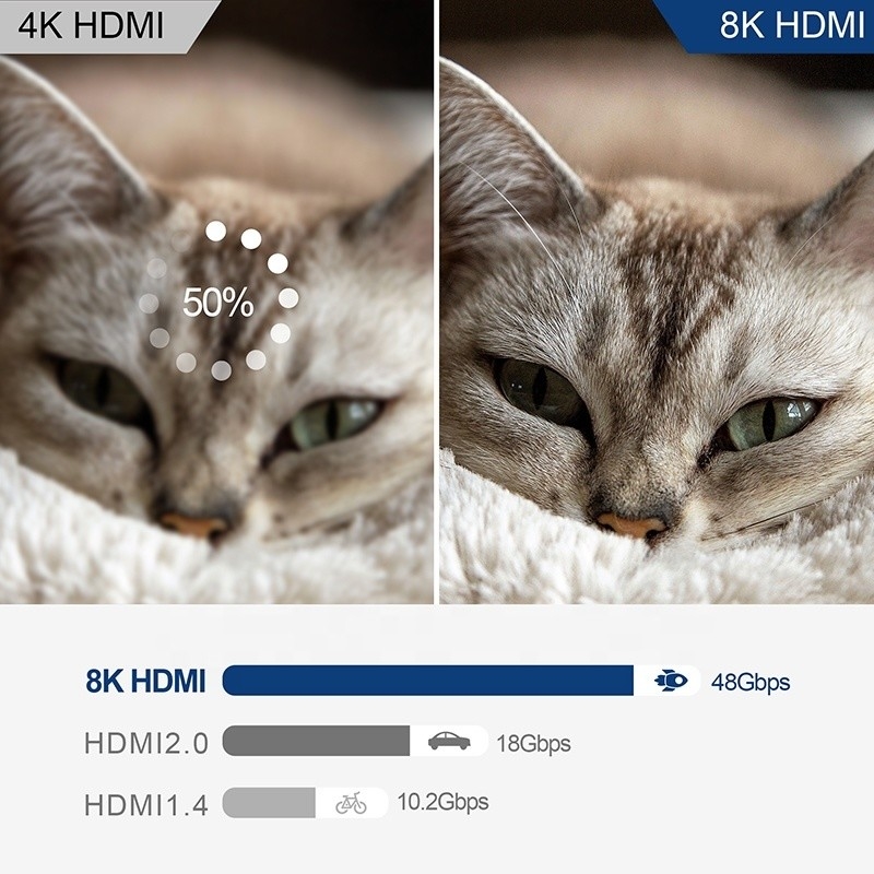 8K HDMI Switch 3 В 1 Выход Поддержка 3 HDMI Вход 8K 60Hz 4K 120Hz Передовая технология