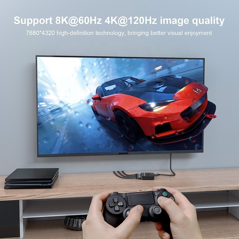 8K 120Hz HDR 3 порта HDMI переключатель переключатель 3 в 1 выключатель дистанционного преобразователя
