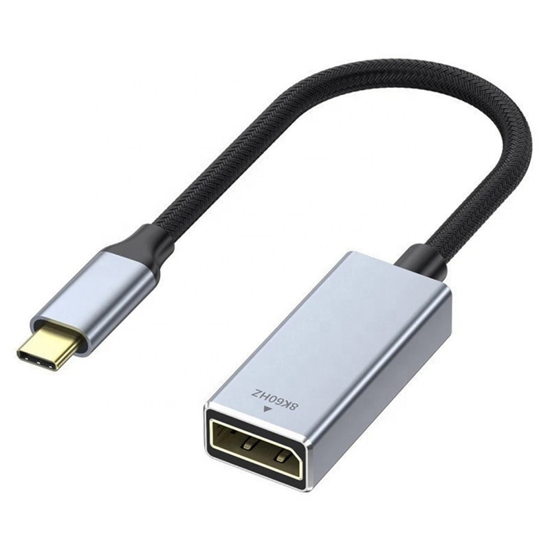 ПВХ куртка Мужчина-женщина USB Type C C к дисплейному портату Дисплейный адаптер кабель для 8K 60Hz видео аудио
