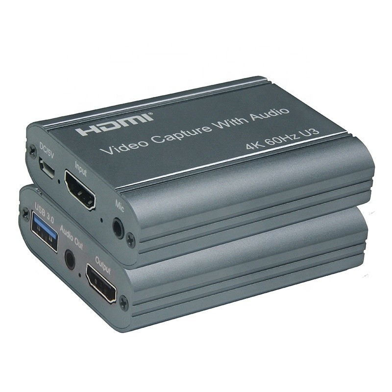 Профессиональная 4K 60Hz HDMI на USB3.0 видеокарта с аудиовыходом и USB 3.0
