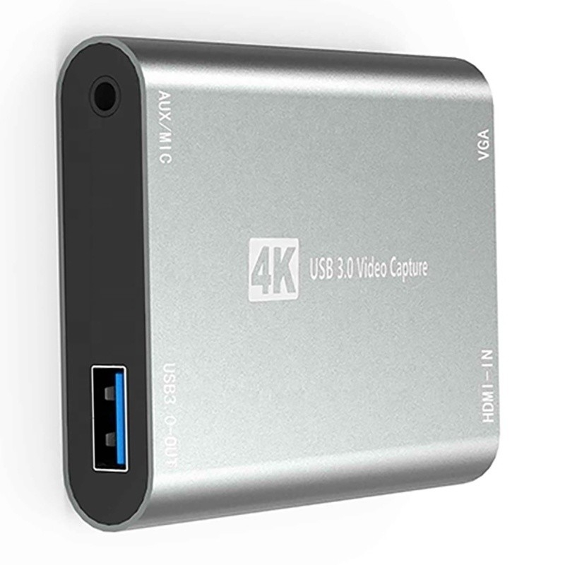 USB 3.0 HDMI видеосъемка DVR карточка коробка с микрофоном VGA Loop Out для компьютерной камеры Xbox