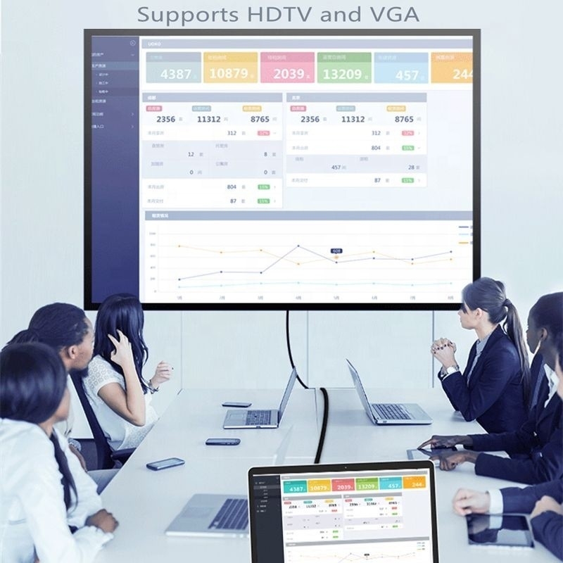 Станция соединения USB C типа C с HDTV HDMI VGA USB RJ45 и быстрой передачей данных