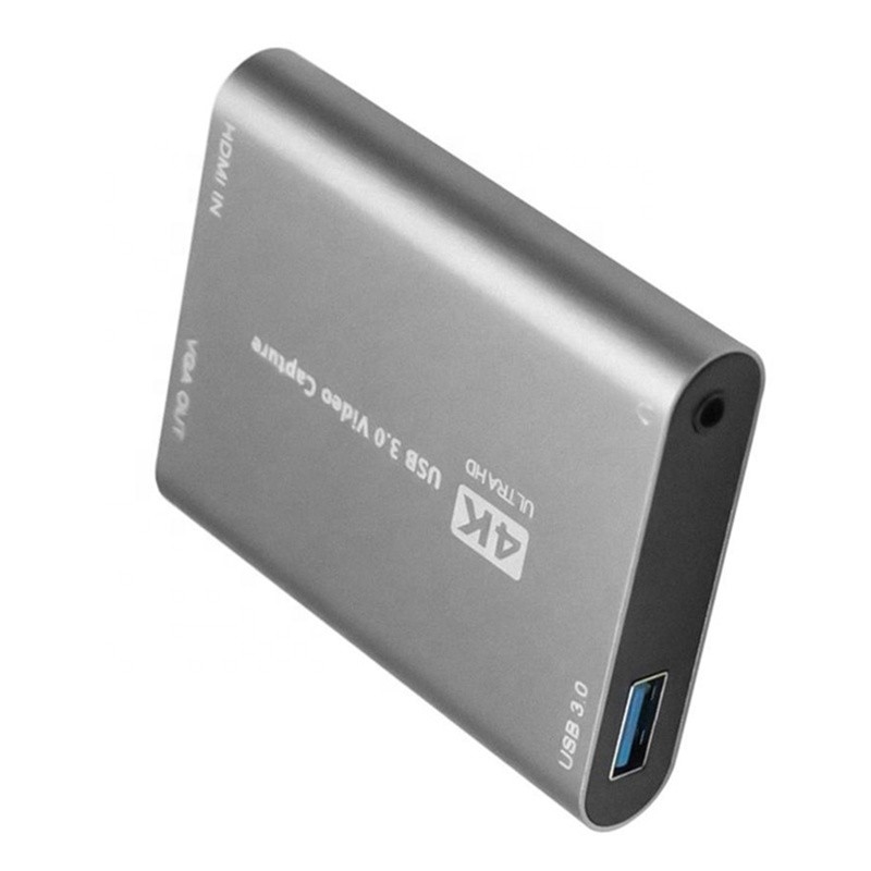 USB 3.0 HDMI видеосъемка DVR карточка коробка с микрофоном VGA Loop Out для компьютерной камеры Xbox