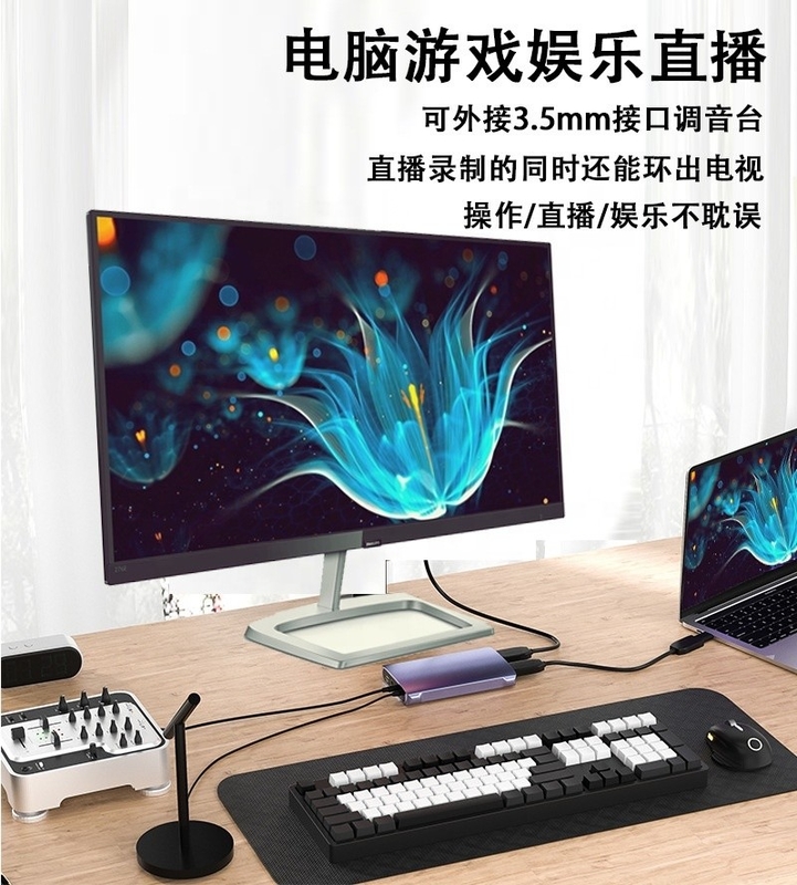 Loop Out USB C Type C Hub с высокой четкостью 4K 60Hz HDMI видеокарты