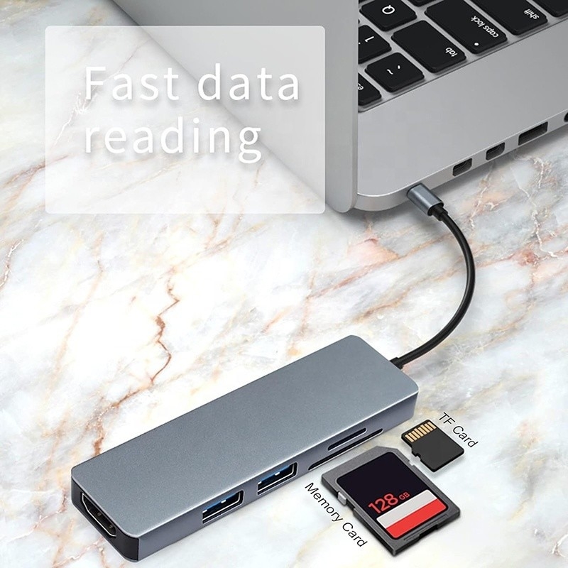 11 в 1 USB-C Хаб Type-C To HDMI USB3.0 USB2.0 SD TF адаптерный хаб с карточным считывателем