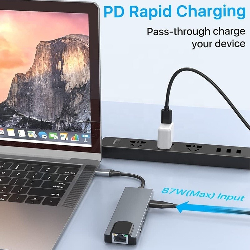 USB C адаптер 13 в 1 4K HDMI Hub Type C в HDMI 4K USB 3.0 2.0 PD зарядный преобразователь