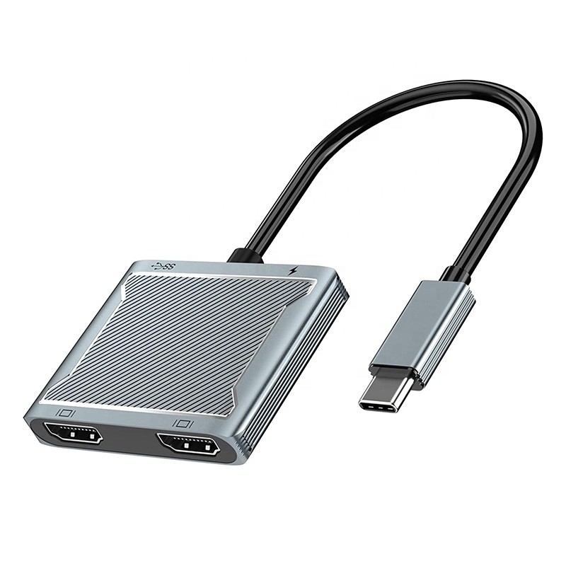 USB C Type C Interface Connector Dual HDMI Adapter 4K 4 в 1 USB 3.0 Hub для ноутбука