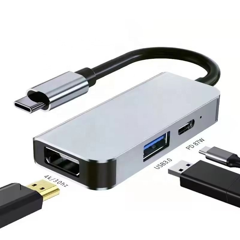 USB 3.1/USB Type-C Hub Adapter Docking Station с 4K HDMI USB3.0 USB 3.0 Type C PD